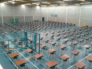 Ingerichte zaal Ingerichte gymzaal of hal